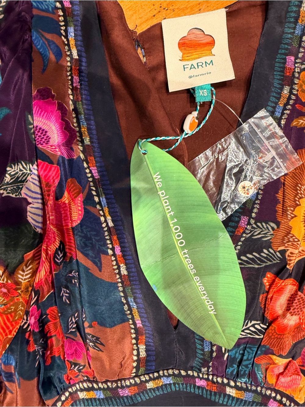 Farm Rio. Multi-Color Floral Maxi Dress NWT - Picture 8 of 8